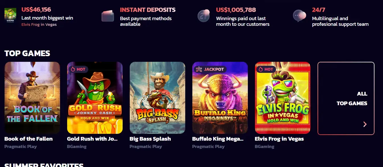 The main screen of the Star Luck online slot, representing fair play